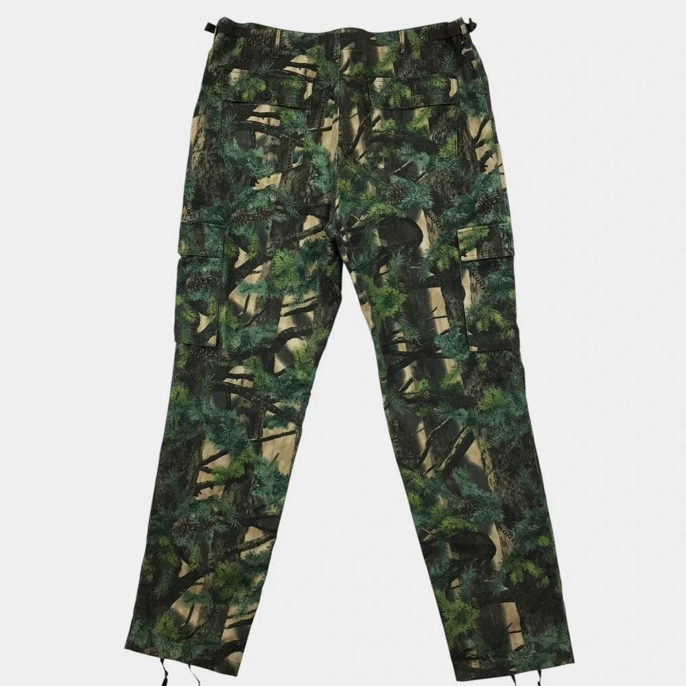 VINTAGE Cabelas Y2K Mens 40 Tall Camo Cargo Pants Seclusion 3D Konifer Tree